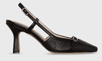 black slingback heel