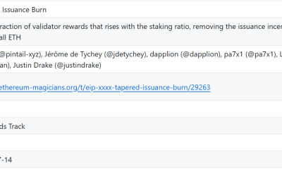 Ethereum Proposal to Slash Staking Rewards Sparks Backlash