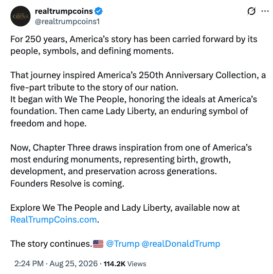 Real Trump Coins Denies Launching GOLD Token