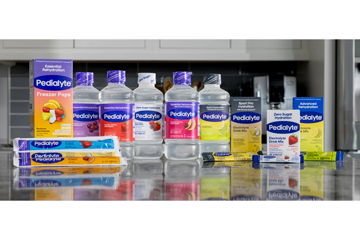 Dyes coming out of all Pedialyte products