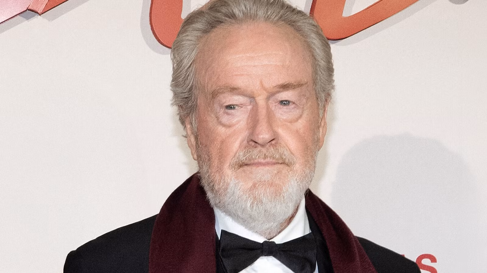 Ridley Scott on the red carpet