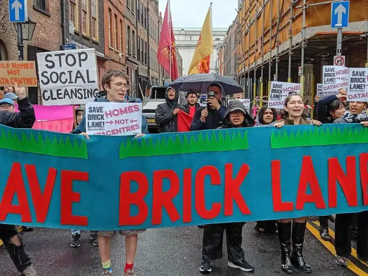 Save Brick Lane protest against new data centre