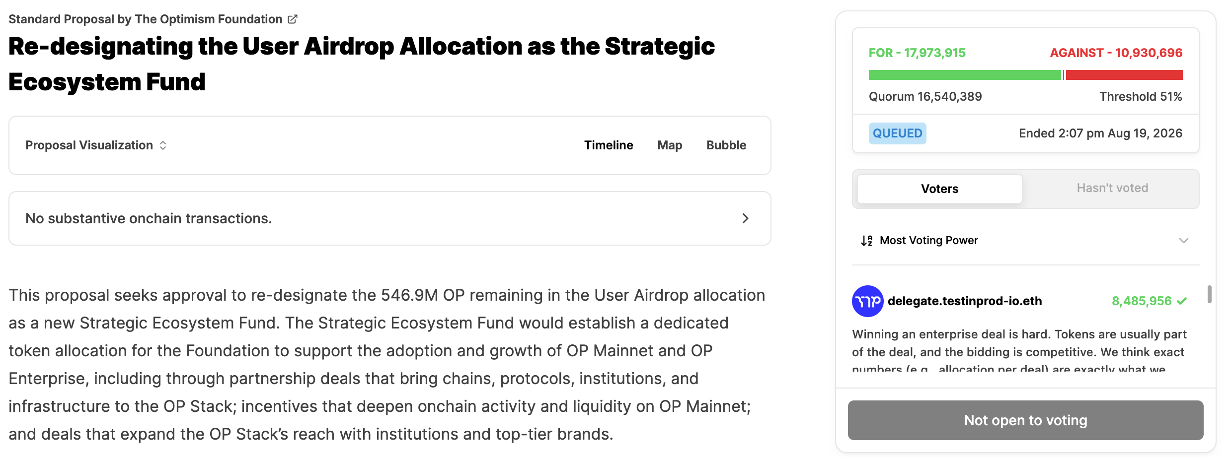 Optimism Redirects 546.9M OP Airdrop Allocation to Ecosystem Fund