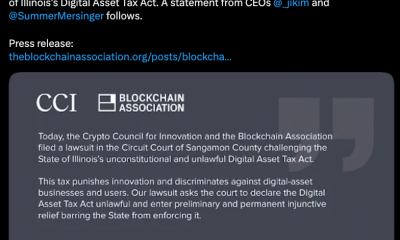 Crypto Organizations Oppose Illinois Digital Asset Tax in Court