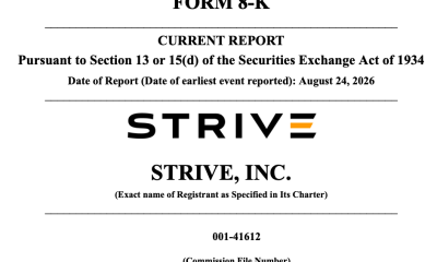 Strive Expands Bitcoin Treasury with 1,110 BTC Purchase