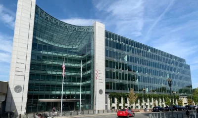 Exterior view of the U.S. Securities and Exchange Commission headquarters building in Washington, DC