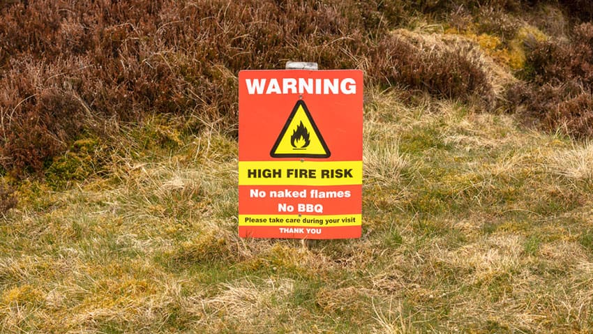 the UK wildfire alert and net zero policy clash noisier than the Royal Albert Hall's organ