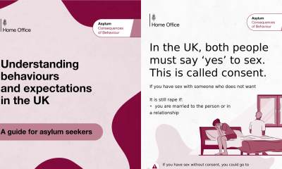 A guidance document for asylum seekers produced by the Home Office