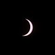 A sliver of the sun is seen just before the total solar eclipse as seen from Piedra del Aquila, Argentina on December 14, 2020