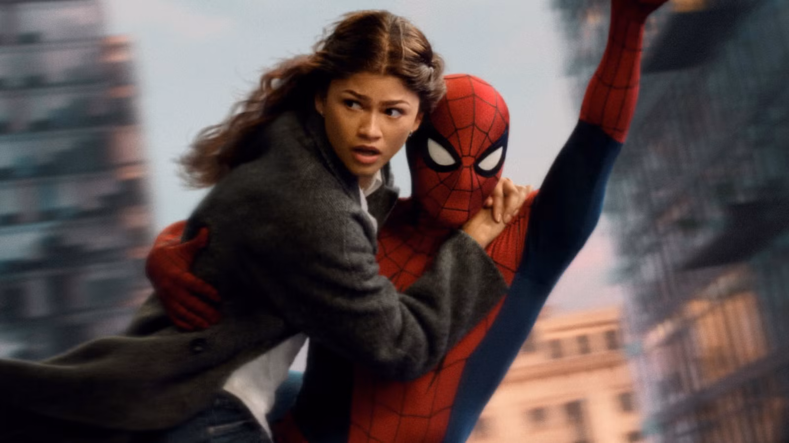 Tom Holland as Peter Parker and Zendaya as Michelle