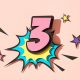 Number 3, comic style
