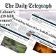 Assorted Daily Telegraph headlines, gathered by Dr Simon Evans