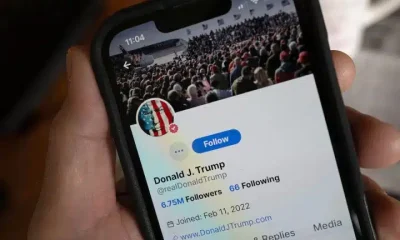 Truth Social app displayed on a smartphone