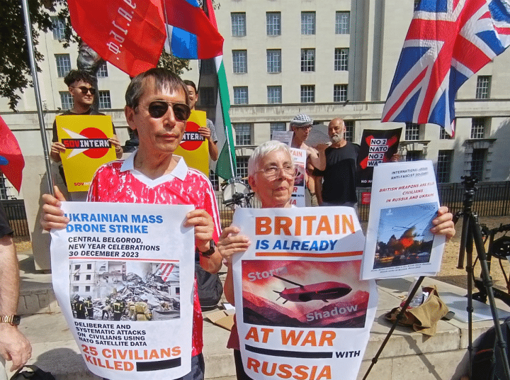 Ukraine drone protest