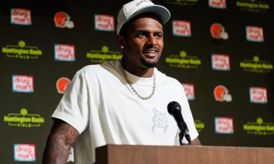 Jim Brown statue outside Browns' stadium used to send Deshaun Watson message