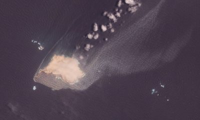 Satellite images reveal oil leaking from a sanctioned tanker near Oman