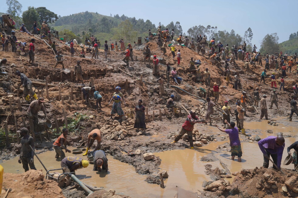 One photo shows the human and environmental dimensions of artisanal mining in Congo