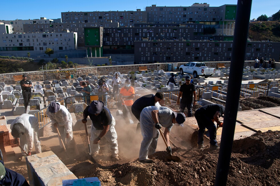 Ceuta begins burials for migrants who died attempting to cross into the Spanish territory