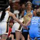 DiJonai Carrington ejected for flagrant 2 foul on Sophie Cunningham