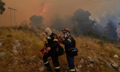 Greek wildfires contained but weather conditions worsening