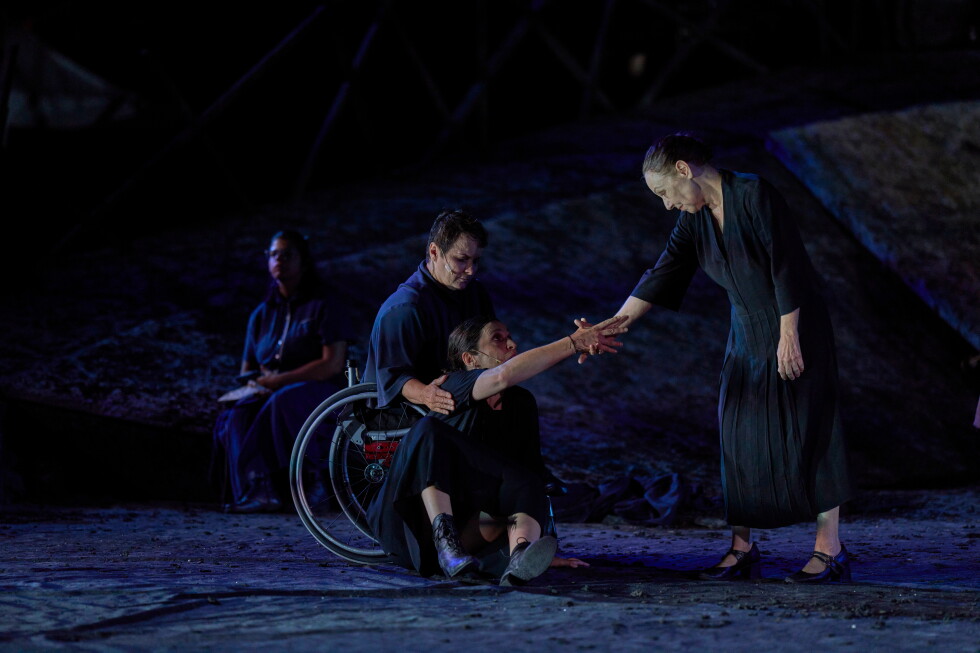 Disabled cast makes history at 2,300-year-old Greek theater