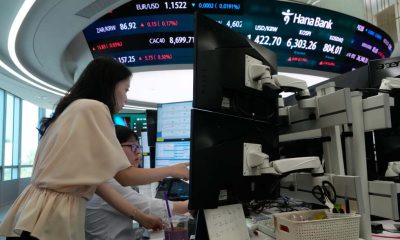 World shares are mixed and Brent crude gains more than 1%