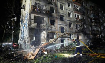 Russian missile attack on Ukrainian capital kills at least 3, wounds over a dozen