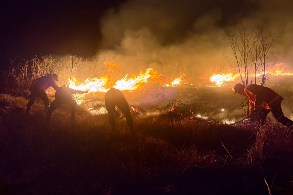 Wildfire spreads in Indonesia's Mount Bromo