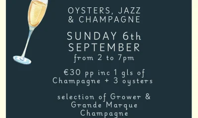 64 Wine Oyster Festival 2026 oysters and champagne in Glasthule Dublin