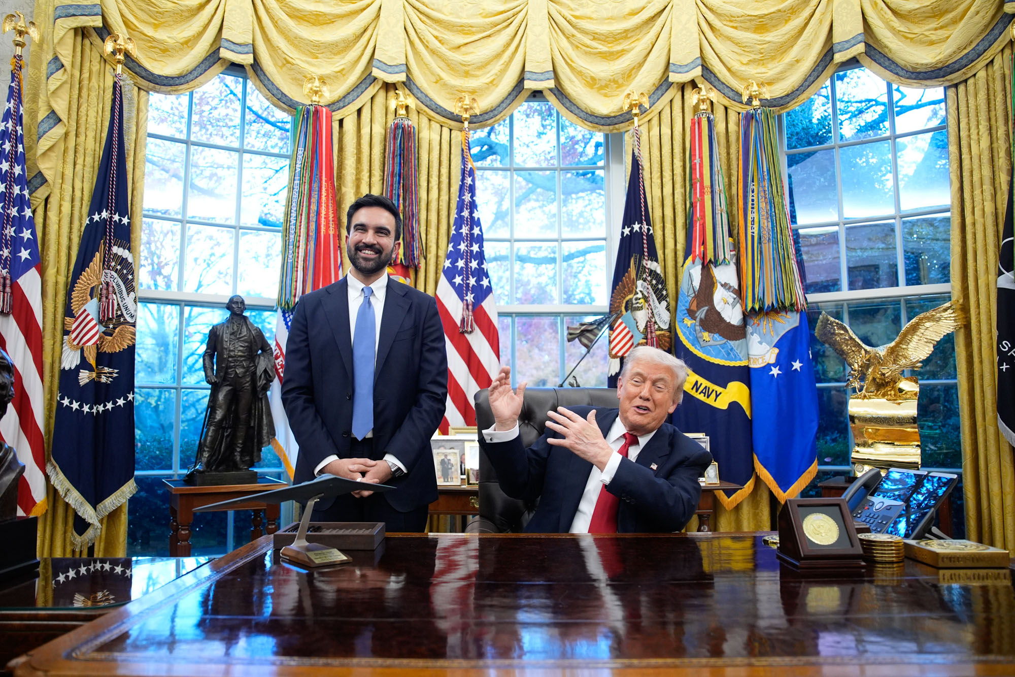 Mayor Zohran Mamdani will meet with President Donald Trump at Gracie Mansion this afternoon.