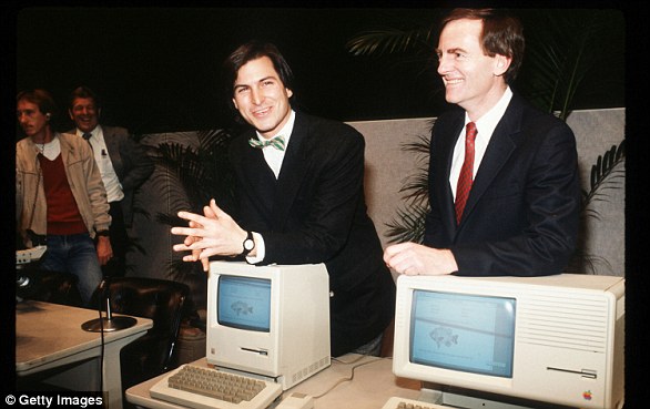 Steve Jobs unveils Apple Computer Corporation's new Macintosh in California on February 6, 1984