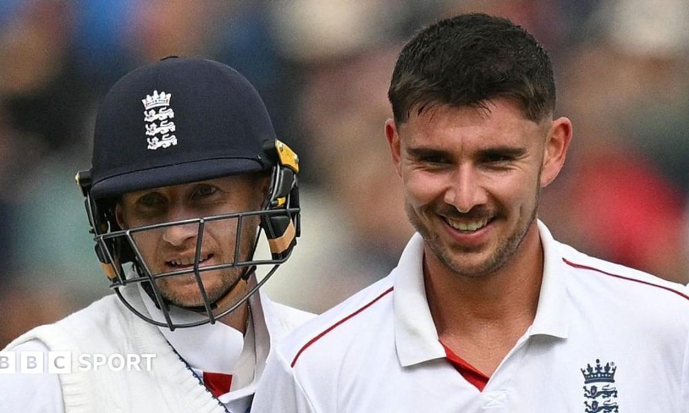 Shan Masood wipes his tongue across his top lip as he walks off after being dismissed during the Edgbaston Test