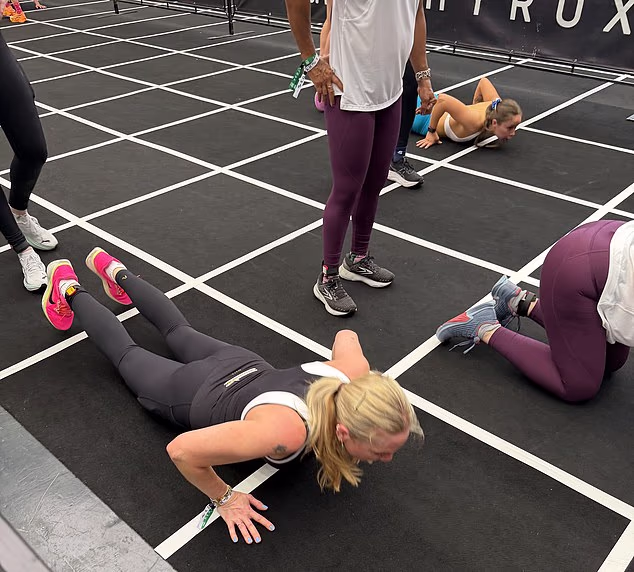 Rosie Nixon does her workout against the clock, surrounded by some of the fittest people you¿ve ever seen ¿ the kind who were born doing planks