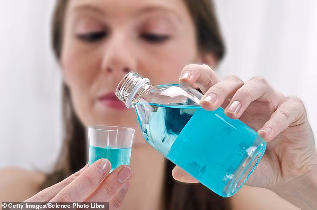 Experts are warning people against using mouthwash regularly (stock image)