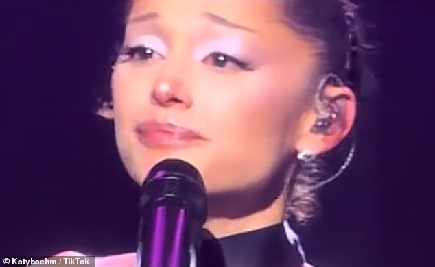 Ariana Grande broke down in tears as she completed her final show of her Eternal Sunshine tour at London's O2 Arena on Tuesday ahead of her career break