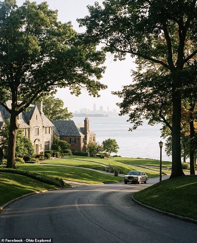 Bratenahl sits about ten minutes east of downtown Cleveland and is surrounded by the city on three sides, with Lake Erie forming its northern edge