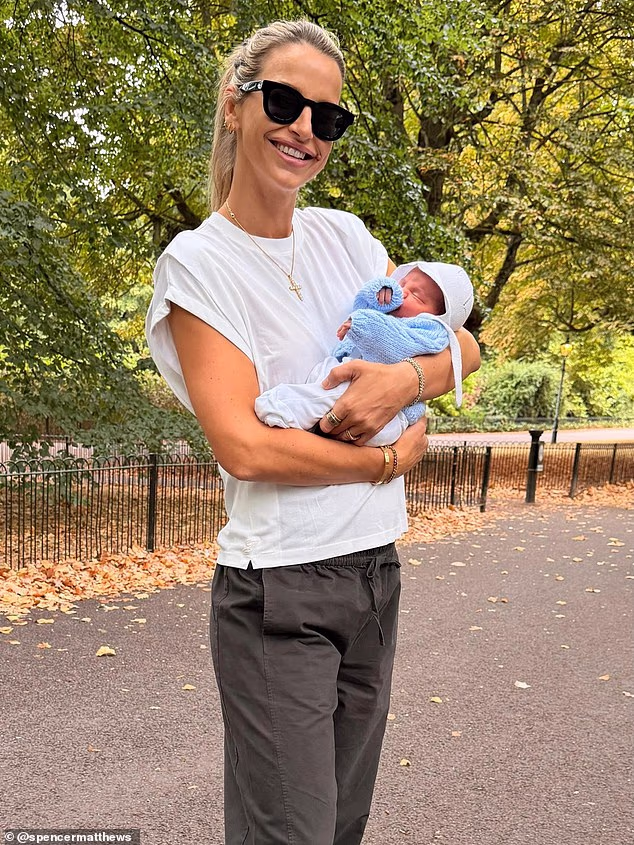 Vogue Williams' husband Spencer Matthews gave a glimpse of their fourth child with in a sweet Instagram post shared on Thursday