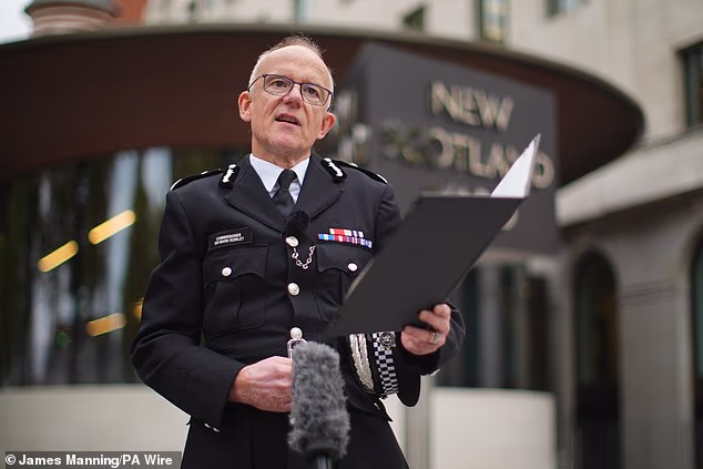 Met Commissioner Sir Mark Rowley said he was 'flabbergasted' at the growing number of suspects charged with gun and knife crimes who are being let back on to the streets