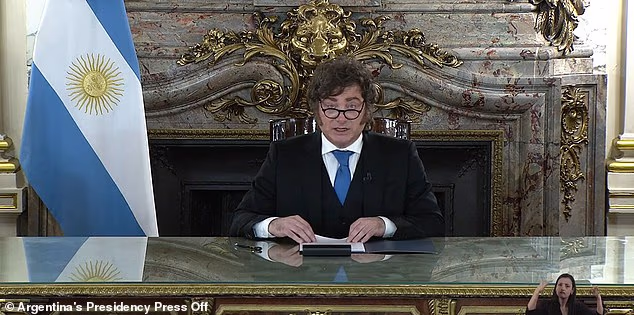 'The Falklands are our future': Javier Milei vows to impose sanctions on off-shore drilling as he restates Argentina's claim to the islands