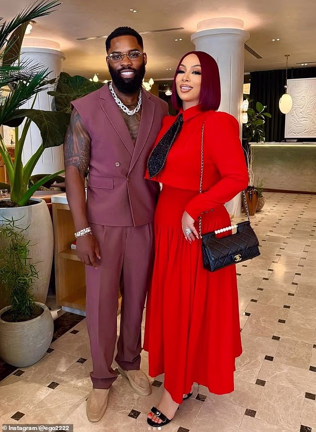 Igho Ubiribo died following a penis enlargement procedure during a trip to Thailand with his wife Danielle Simba Allen (right)