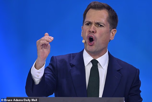 Robert Jenrick spoke at the Reform UK party conference in Birmingham