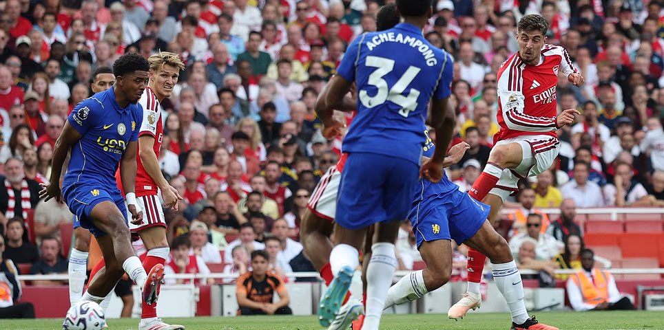 Arsenal vs Chelsea - Premier League LIVE: Kai Havertz levels for Gunners in thrilling first half