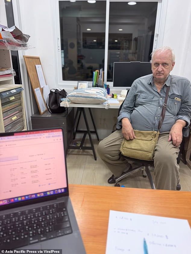 Former UN flight operator Simon Charles Hill, 68, from Luton, retired to Bangkok 11 years ago, where he lived comfortably on his state pension