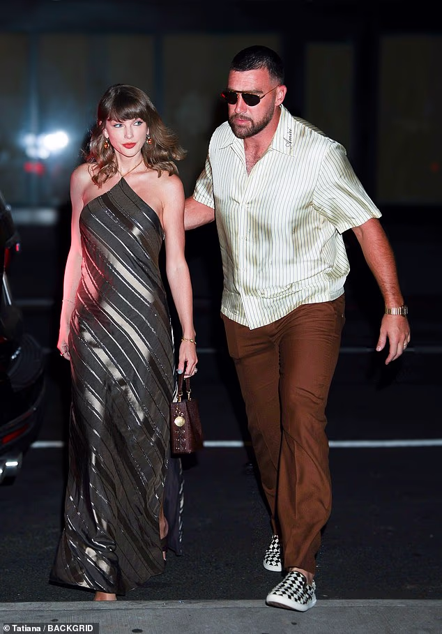Newlyweds Taylor Swift, 36, and Travis Kelce, 36, enjoyed a glamorous and rare night on the town since officially becoming husband and wife