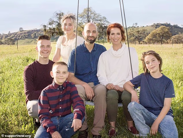 Following the tragic plane crash which claimed the lives of Craig Eady and his wife Danna Eady (middle), and their two sons Pavel (lower left) and Remus (lower right). They are survived by the family's two older children, Lucien and Felicity (upper left)