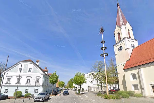 A woman from the Austrian town of Marchtrenk has died after her husband allegedly drugged her so that other men could rape her. Pictured: General view of the town of Marchtrenk