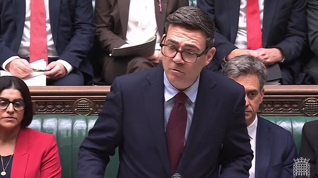 Braving his second PMQs, Andy Burnham dodged giving a timetable for spending 3 per cent of GDP on the military - despite suggesting last week the level will be reached by 2030