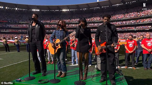 Furious NFL fans have ripped into Infinity Song's rendition of The Star-Spangled Banner