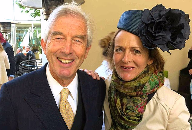 John Seymour, the 19th Duke of Somerset, pictured with his wife Judith-Rose Seymour, the Duchess of Somerset