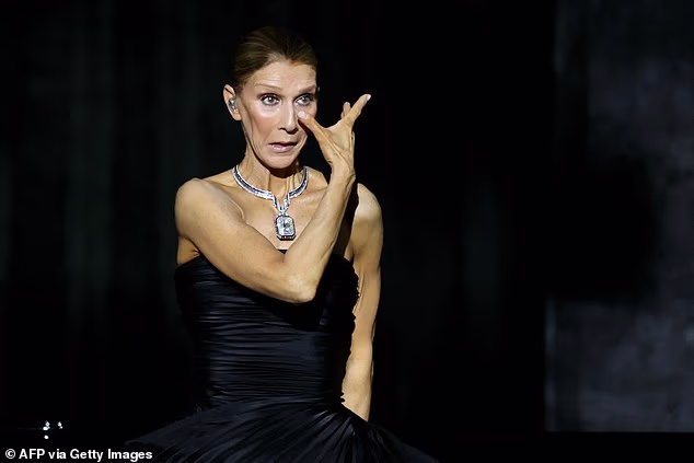 Celine Dion was overcome with emotion as she made her stage comeback in Paris on Saturday night for the beginning of her five-week residency